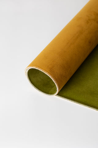 Flat Lay- Velvet Vintage Green&Ochre