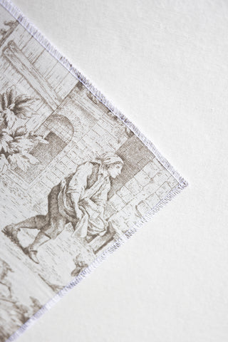 Flat lay- Toile de Jouy Light Brown&Nude