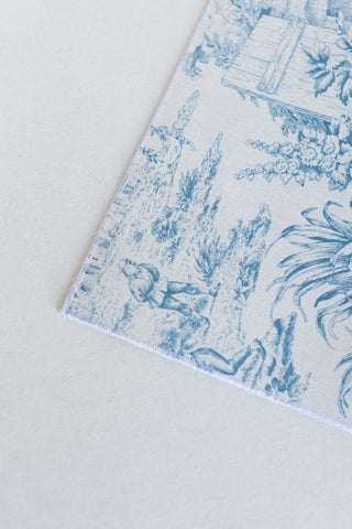 Flat lay- Toile de Jouy Blue&Cream