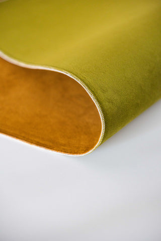 Flat Lay- Velvet Vintage Green&Ochre
